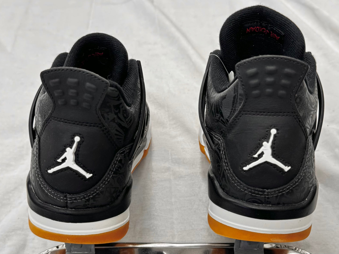 Jordan 4 Retro Laser Black Gum (GS) (Pre-Owned)