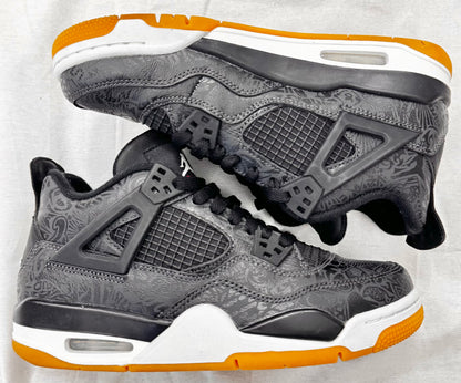 Jordan 4 Retro Laser Black Gum (GS) (Pre-Owned)