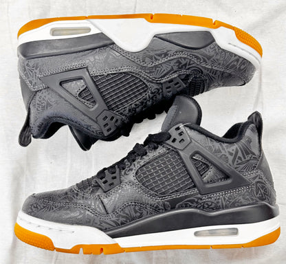 Jordan 4 Retro Laser Black Gum (GS) (Pre-Owned)