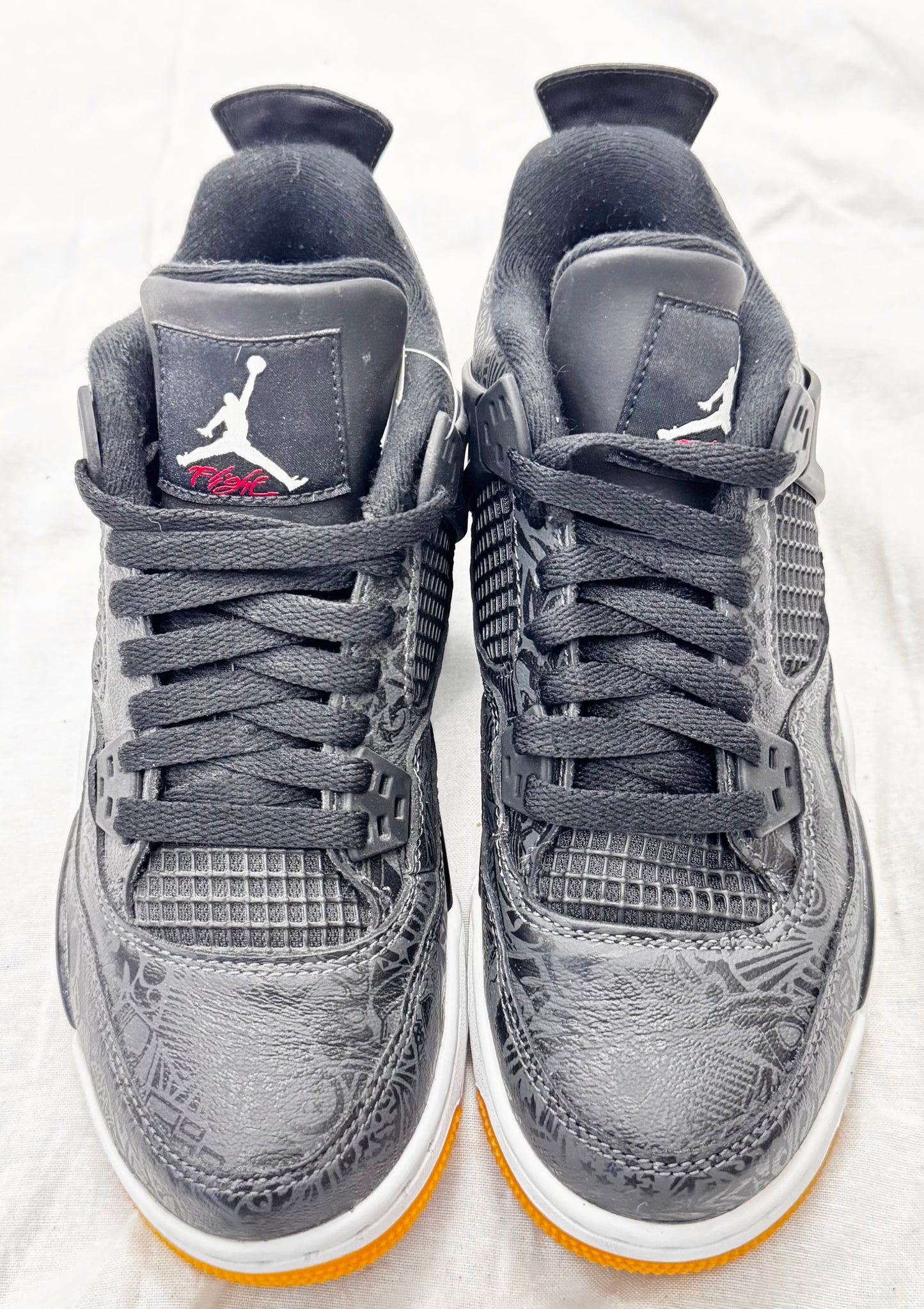 Jordan 4 Retro Laser Black Gum (GS) (Pre-Owned)