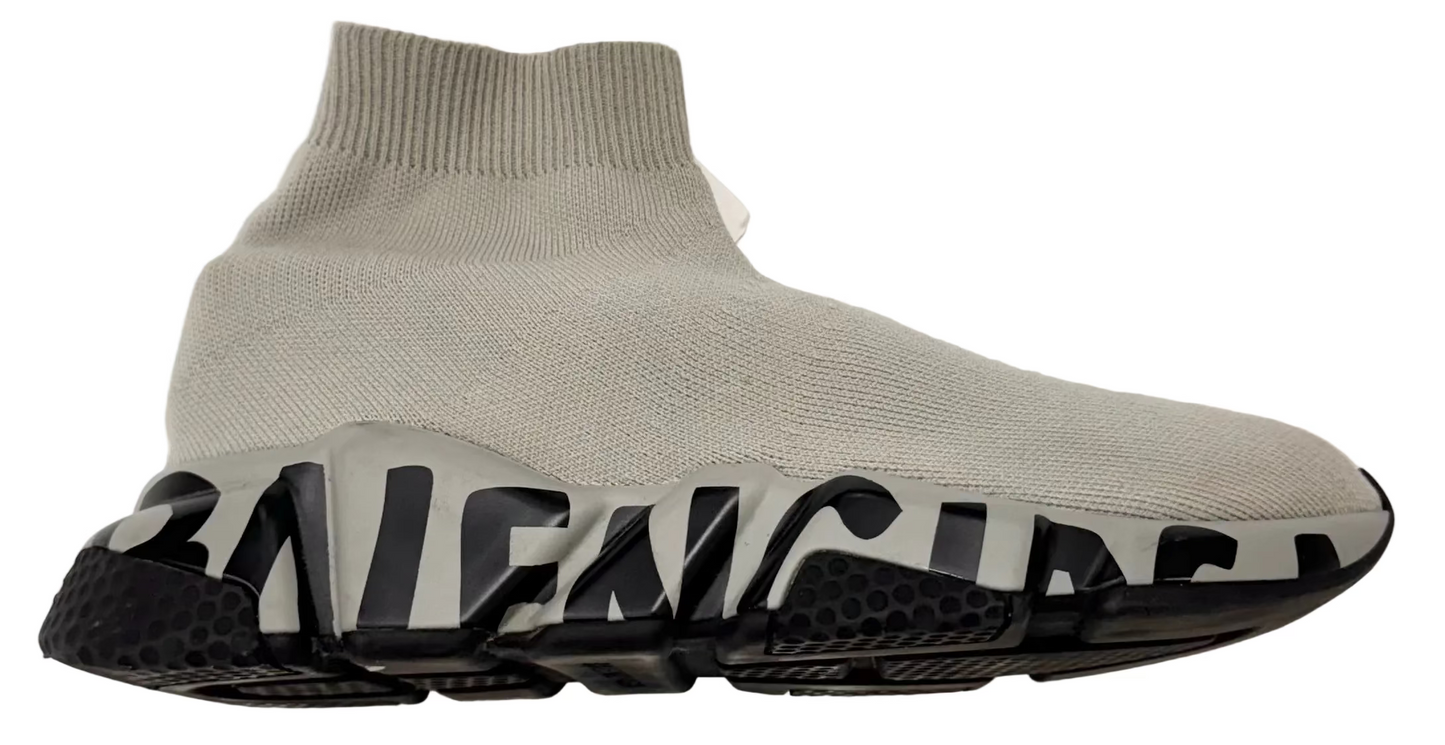 Balenciaga Speed Graffiti Gray Gray (Pre-Owned)