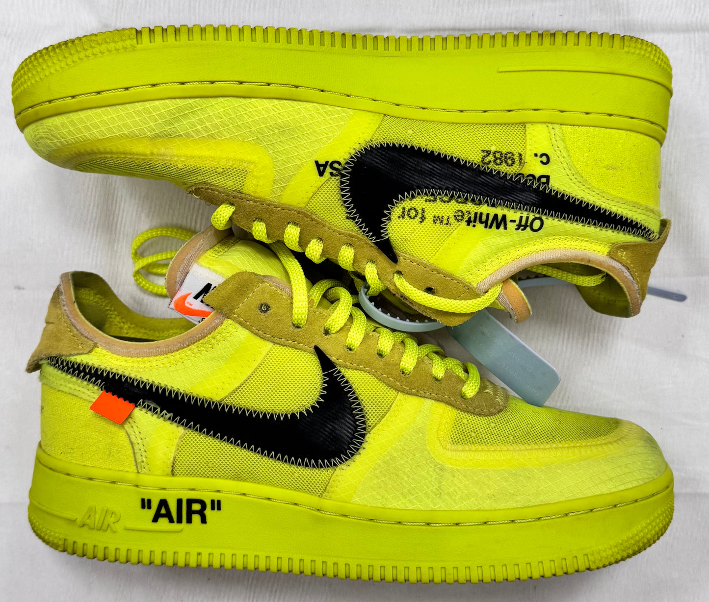 Nike Air Force 1 Low Off-White Volt (Pre-Owned)