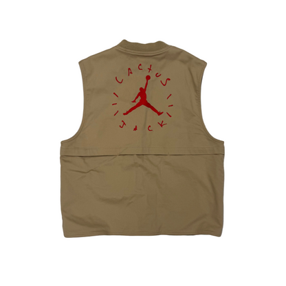 Jordan Travis Scott Cactus Jack x Utility Vest Desert/Khaki/University Red (Pre-Owned)