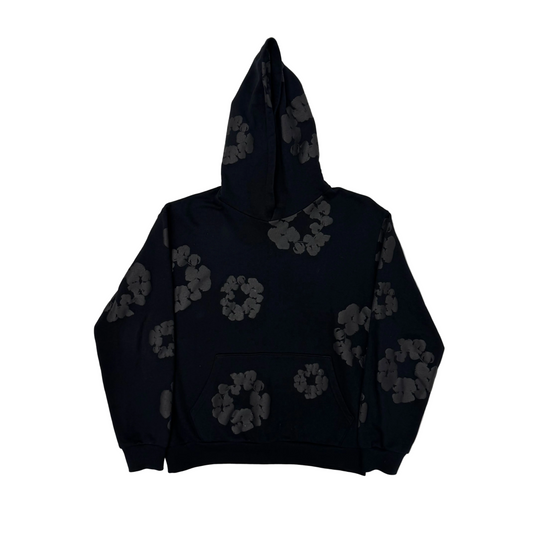 Denim Tears Cotton Wreath Hoodie Black Monochrome (Pre-Owned)