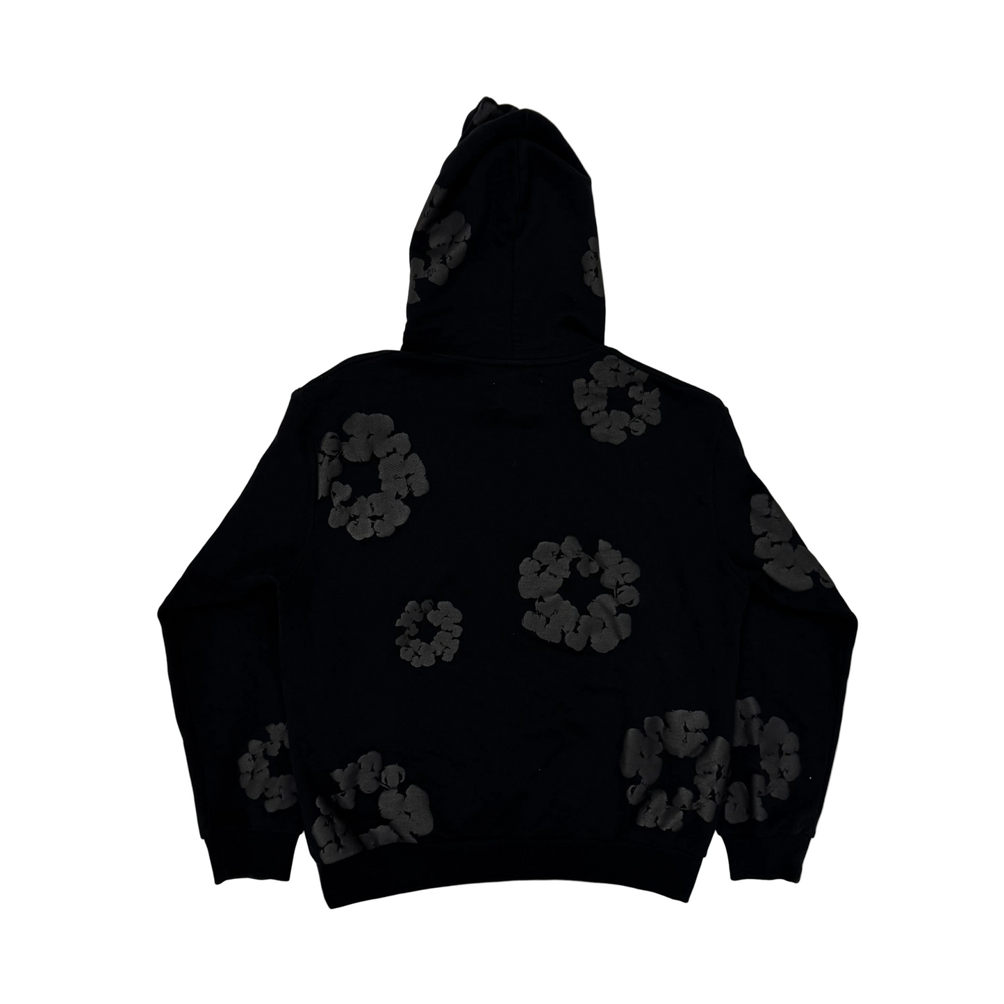 Denim Tears Cotton Wreath Hoodie Black Monochrome (Pre-Owned)