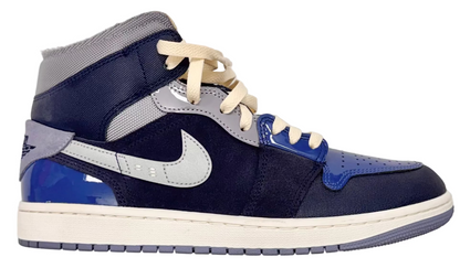 Jordan 1 Mid SE Craft Obsidian French Blue Ashen Slate White (Pre-Owned)