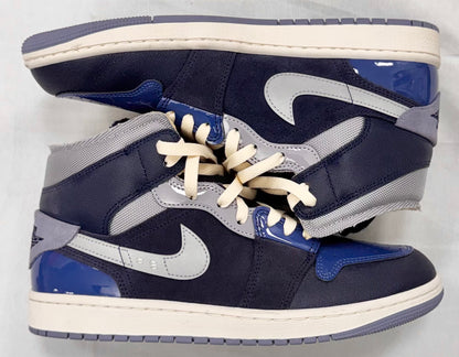 Jordan 1 Mid SE Craft Obsidian French Blue Ashen Slate White (Pre-Owned)