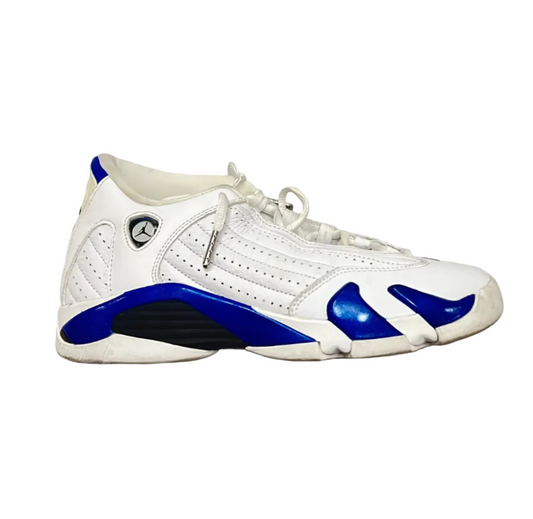 Jordan 14 Retro White Hyper Royal (GS) (Pre-owned)