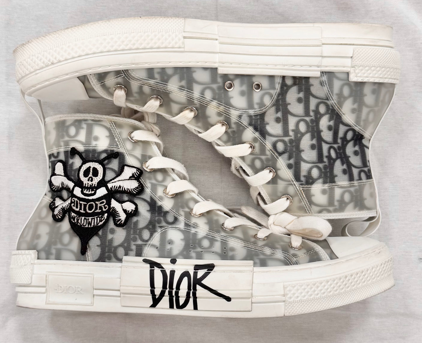 Dior And Shawn B23 High Top Bee Embroidery (Pre-Owned)
