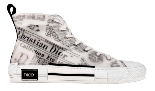 Dior B23 High Top Daniel Arsham Newspaper (Pre-Owned)