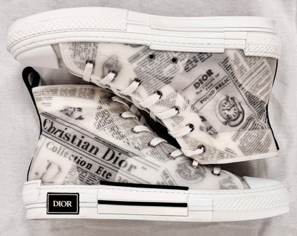 Dior B23 High Top Daniel Arsham Newspaper (Pre-Owned)