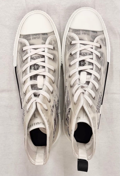Dior B23 High Top Daniel Arsham Newspaper (Pre-Owned)