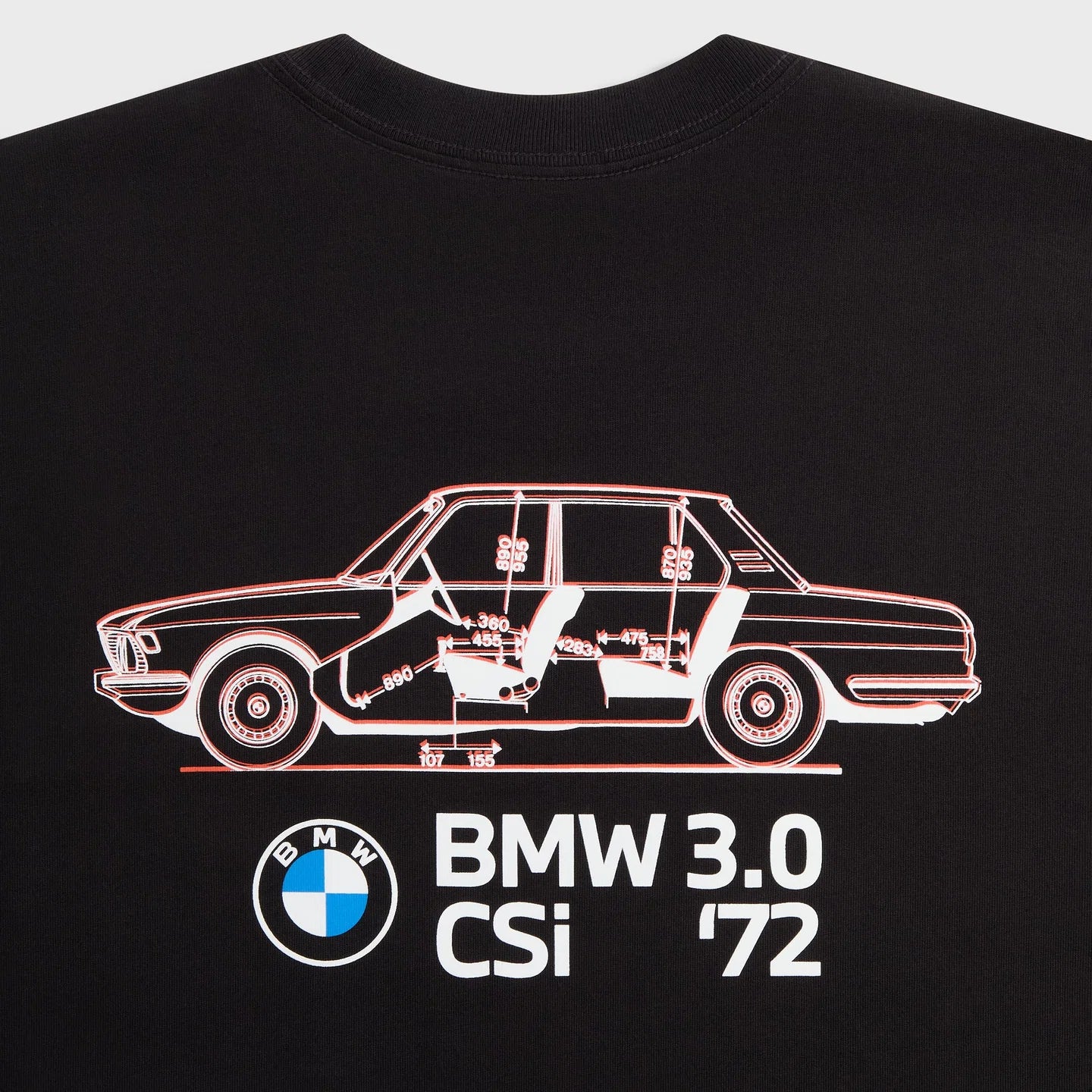 Kith for BMW CSi 3.0 Schematic Pocket Tee Black