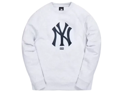 Kith For Major League Baseball New York Yankees Satin Crewneck 'Light Heather Grey'