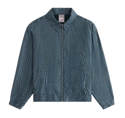 Kith Gesa Monogram Silk Coach Jacket 'Navy'