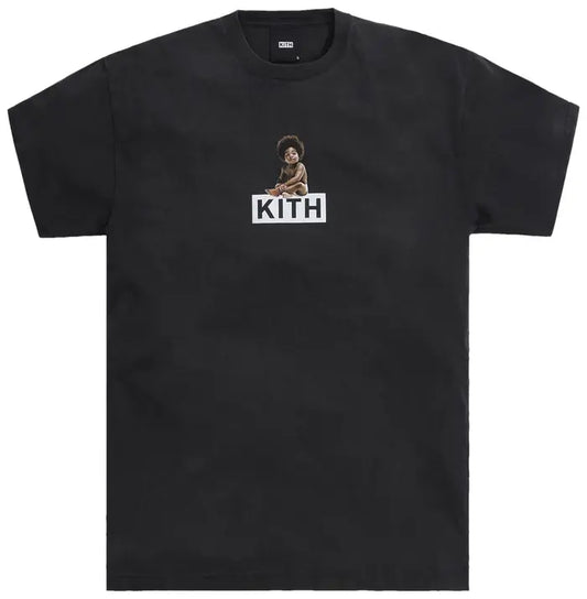 Kith For The Notorious B.I.G Ready To Die Classic Logo Vintage Tee 'Black