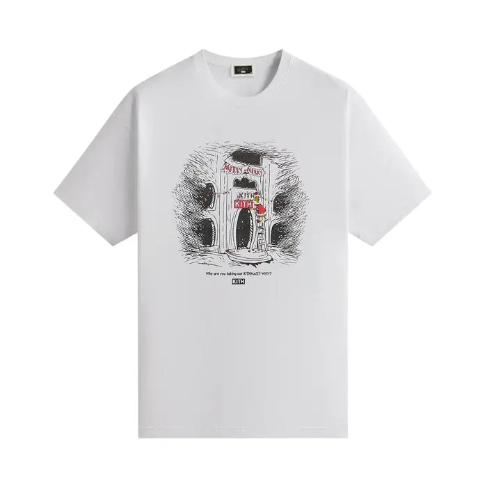 Kith x The Grinch Sign Vintage Tee 'White'