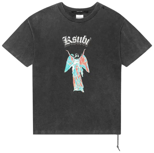 Ksubi Angelik Ekcess T-Shirt 'Acid Black'