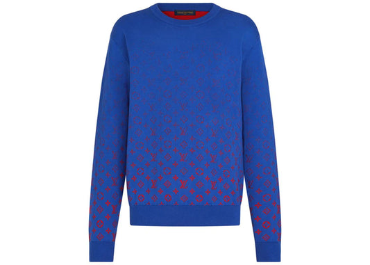 Louis Vuitton x NBA LVSE Monogram Degrade Crewneck Blue