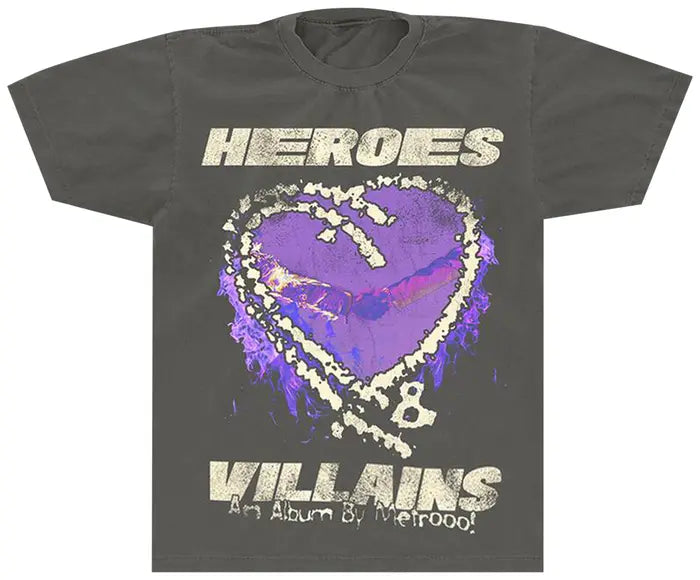 Metro Boomin x Hellstar Hearts On Fire Tee 'Black'
