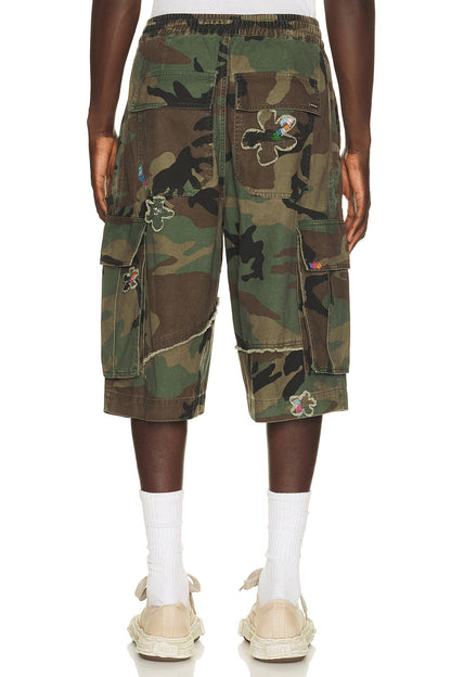 Nahmias Floral Patch Crystal Camo Short
