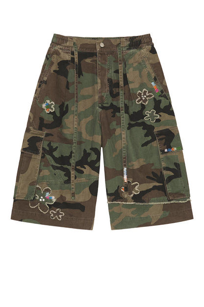 Nahmias Floral Patch Crystal Camo Short