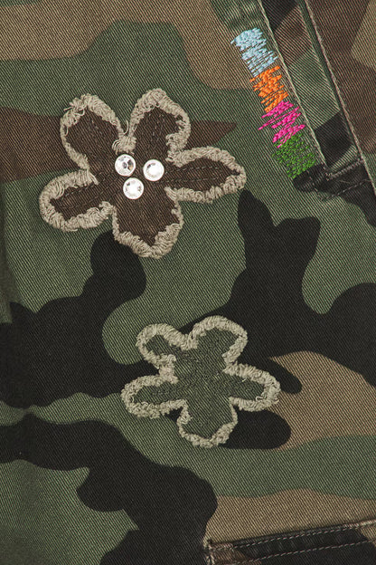 Nahmias Floral Patch Crystal Camo Short
