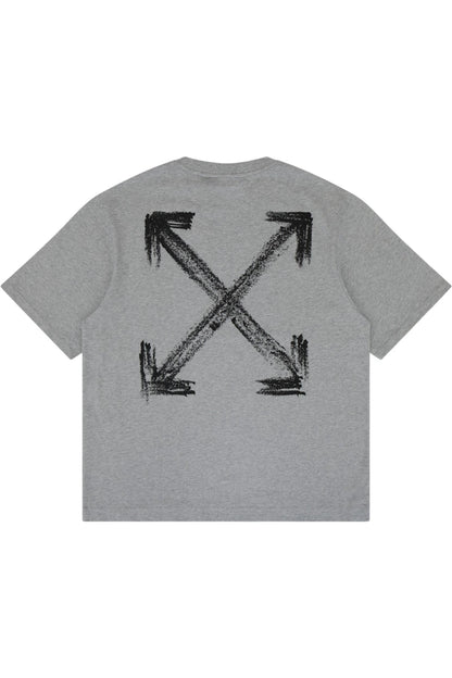 Off-White Chalk Arrow Skate Fit Tee ‘Heather Grey’