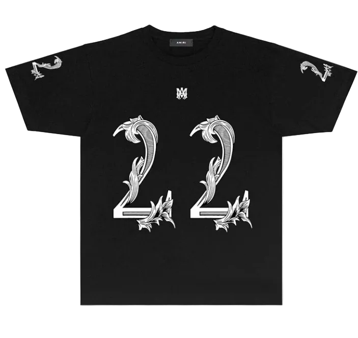 Oversized Amiri 22 Tee 'Black'