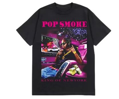 Pop Smoke x Vlone King Of NY T-shirt 'Black'