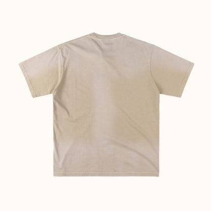Saint Vanity Brown Griffin Cream Tee