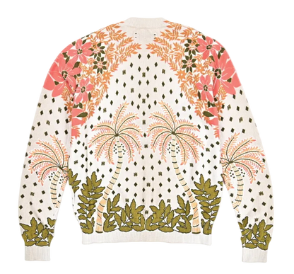 Amiri Palm Jacquard Sweater 'White'