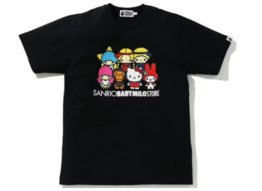 BAPE x Hello Kitty Baby Milo 4 Tee Black