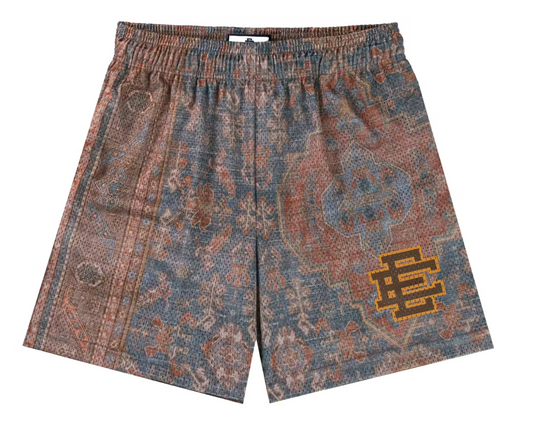 Eric Emanuel EE Basic/Core Rug Print Short Tan/Red