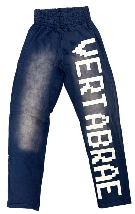 Vertabrae Navy/White Sweatpants