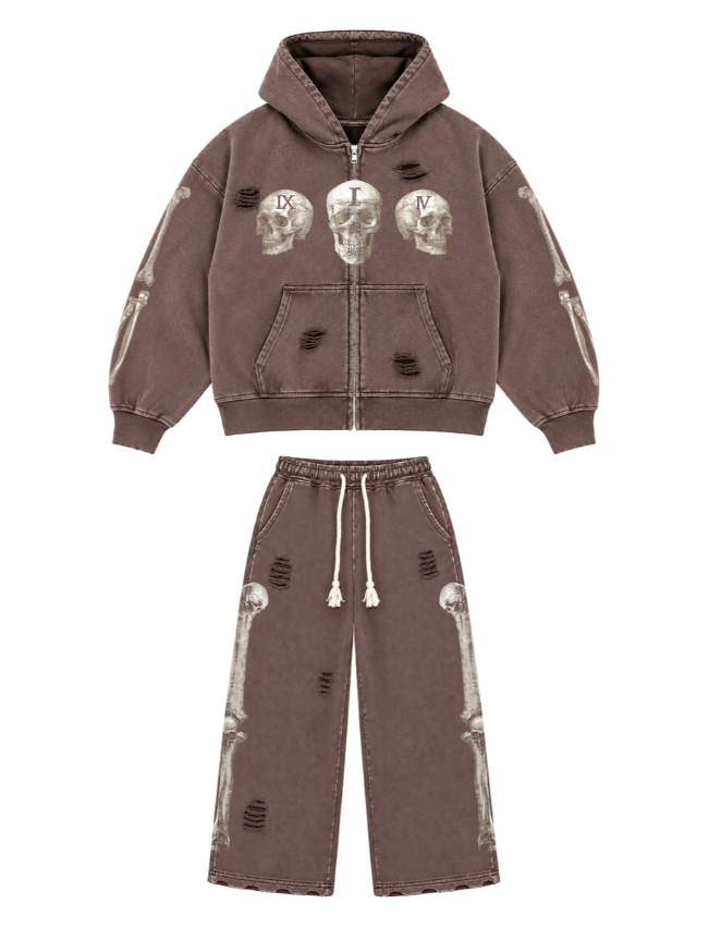 FLOOR914 Brown Wash Skull (Set)