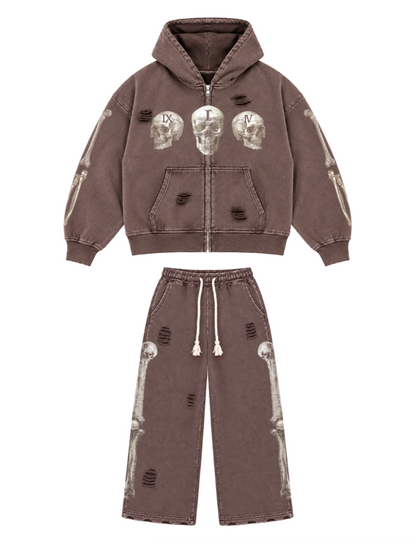 FLOOR914 Brown Wash Skull (Set)