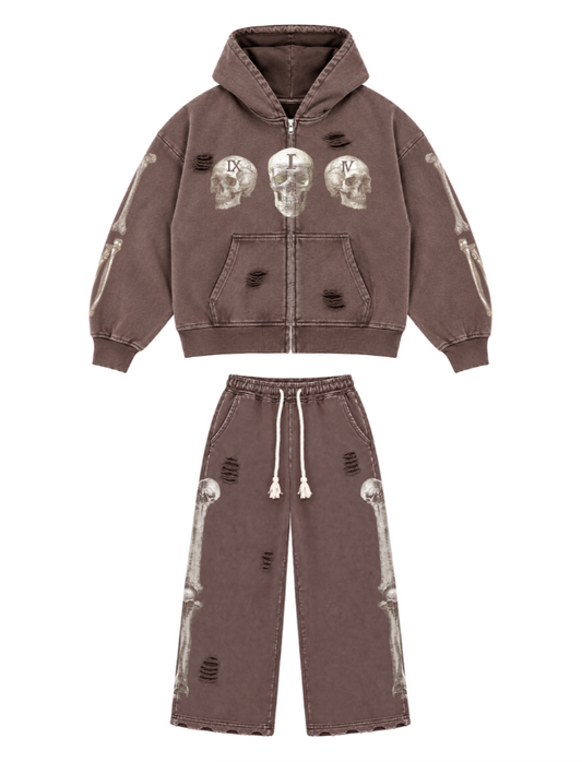 FLOOR914 Brown Wash Skull (Set)