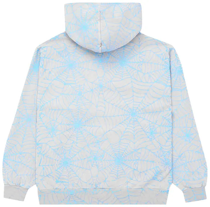 Sp5der AOP Web Hoodie 'Heather Grey'