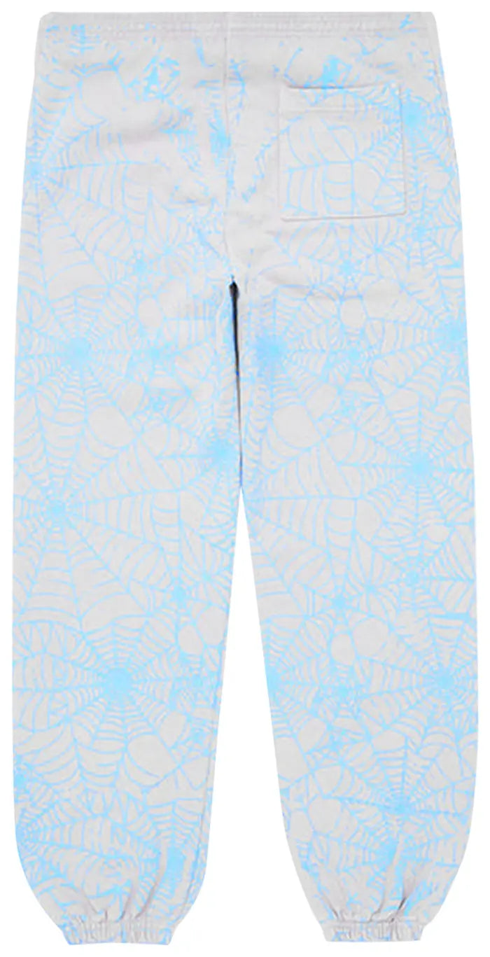 Sp5der AOP Web Sweatpants 'Heather Grey'