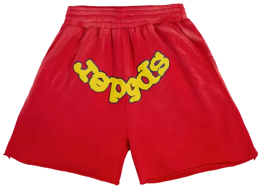 Sp5der Og Logo Sweatshort 'Red'
