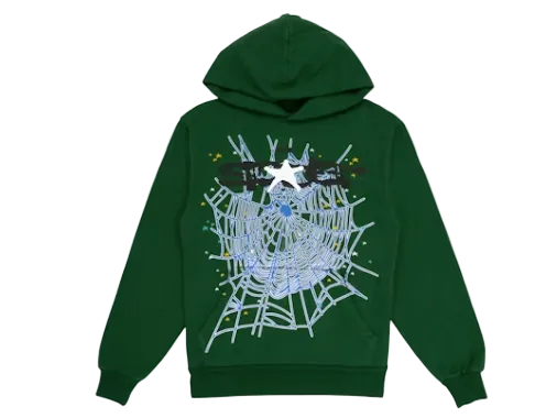 Sp5der Web Hoodie 'Hunter Green'