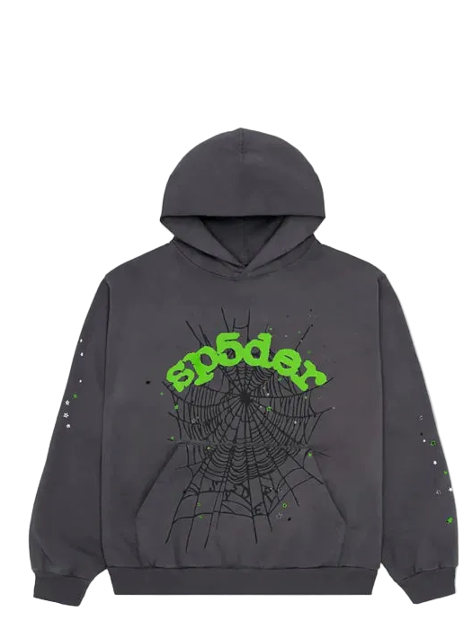 Sp5der Hoodie “Slate Grey”