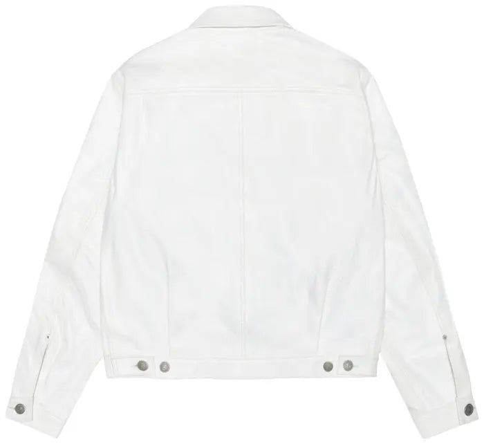 Stussy x Levi's Leather Trucker Jacket 'Tofu'