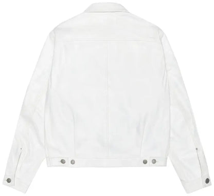 Stussy x Levi's Leather Trucker Jacket 'Tofu'
