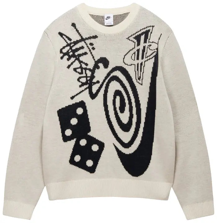 Stussy x Nike Icon Knit Sweater 'Natural'