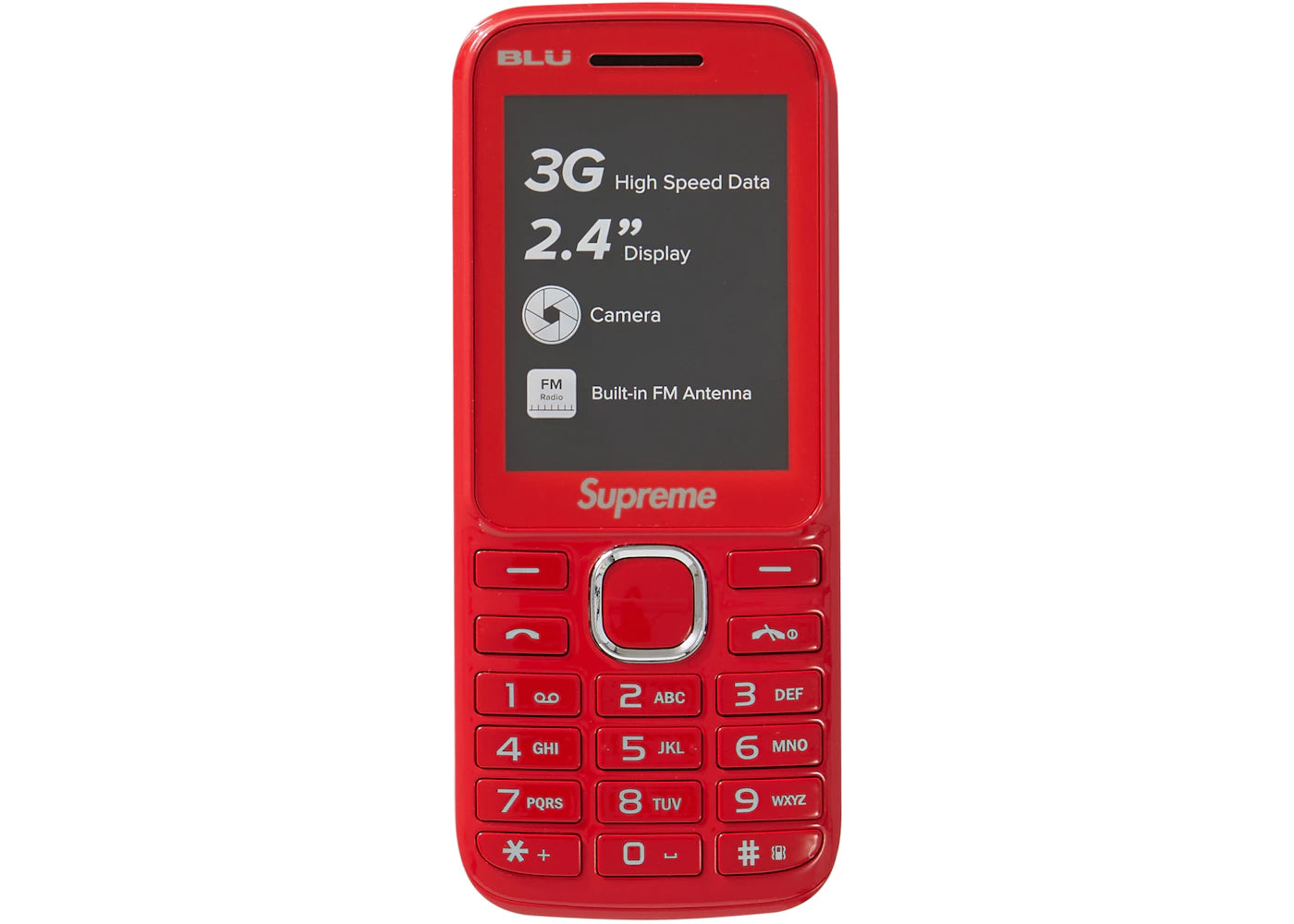 Supreme BLU Burner Phone Red