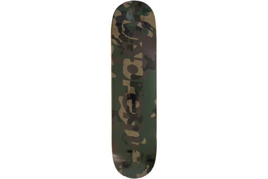 Supreme Camo Logo Skateboard Deck Woodland Camo
