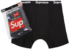 Supreme Hanes Boxer Briefs (4 Pack) 'Black'