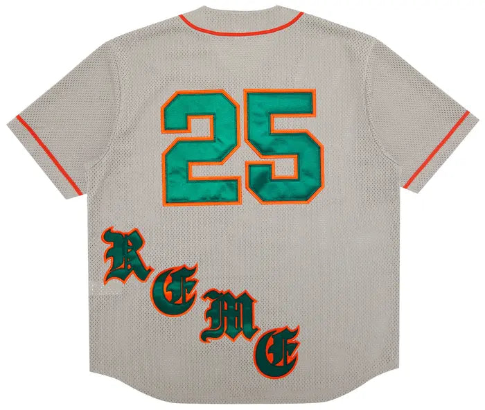 Supreme Old English Baseball Jersey 'Grey'
